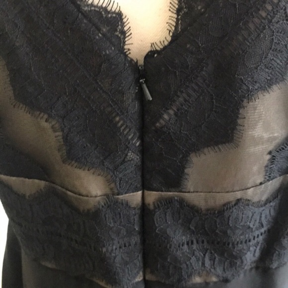 Js Collections black lace vneck dress - Picture 4 of 5